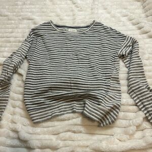 Aerie Striped Long Sleeve Top